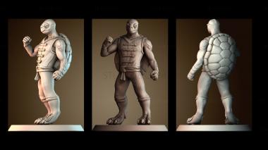 3D модель Тортл Монах Ниндзя (STL)