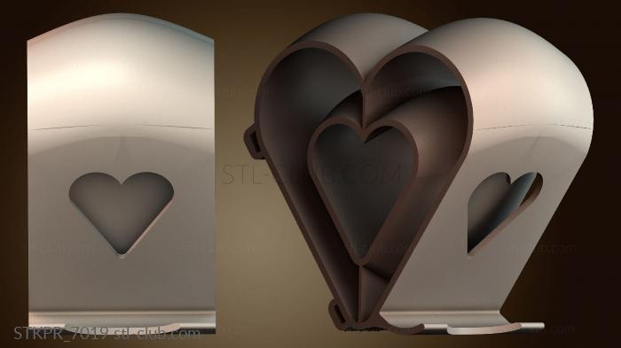 Статуэтки упрощенные Дизайн коробки в форме сердца