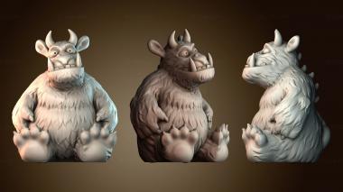 3D модель Фигурка пушистого монстра (STL)