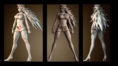 3D модель Женщина полицейский (STL)