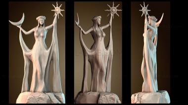 3D модель Azura woman and printe (STL)