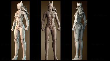 3D модель Женщина летучая мышь и принт (STL)