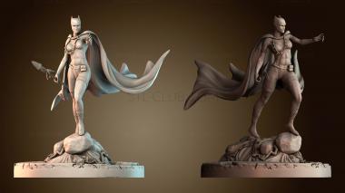 3D модель Женщина и принт в стиле «Черная пантера» (STL)