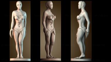 3D модель Мисс Сирена с базой (STL)