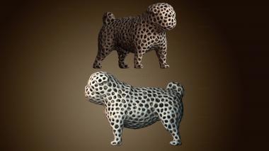 3D модель Абстрактная скульптура собаки (STL)