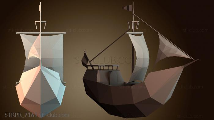 Статуэтки упрощенные Пиратский корабль