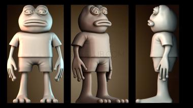 3D модель Лягушка Пепе (STL)