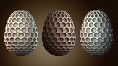 3D модель Полое текстурированное яйцо (STL)
