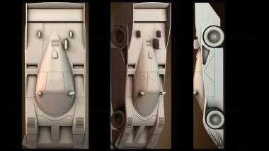 3D модель Футуристический гоночный автомобиль (STL)