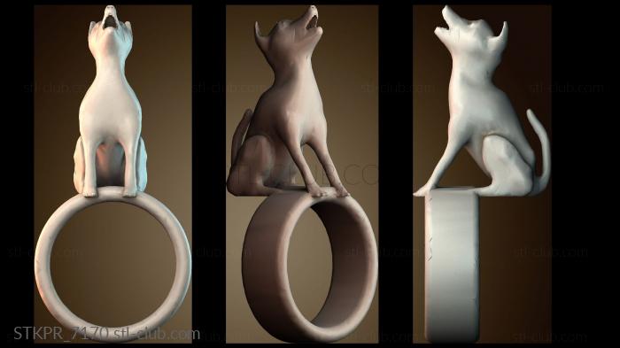 Статуэтки упрощенные Кольцо «Воющая собака»