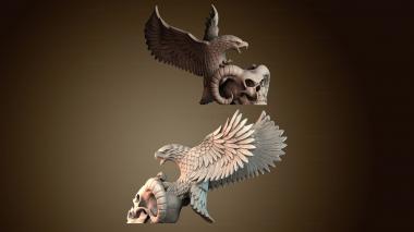 3D модель Скульптура черепа орла (STL)