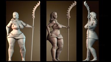 3D модель Стоящая леди динозавр (STL)