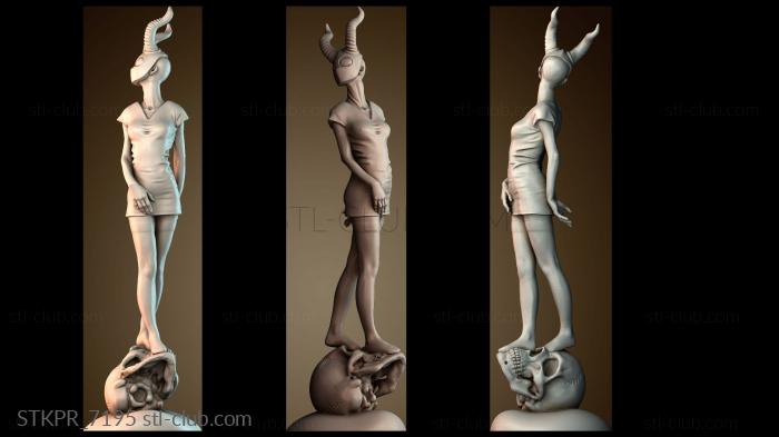 Статуэтки упрощенные Девушка дьявол