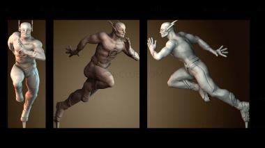 3D модель Флэш бегущий человек (STL)