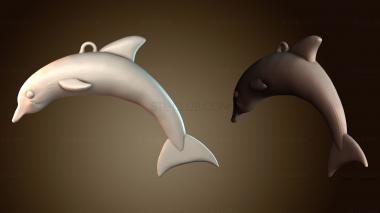 3D модель Подвесной дизайн «Дельфин» (STL)