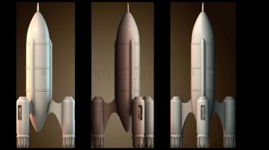 3D модель Футуристический дизайн ракеты (STL)