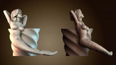 3D модель Дизайн скульптуры русалки (STL)