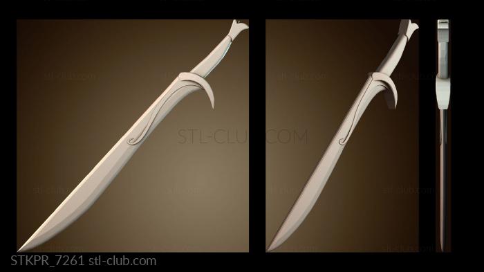 Статуэтки упрощенные Элегантный фэнтезийный меч
