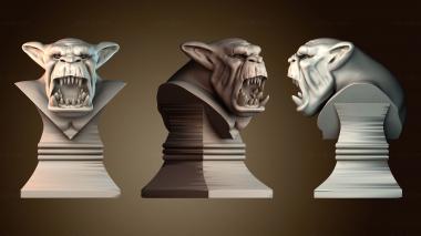 3D модель Бюст дикого орка (STL)