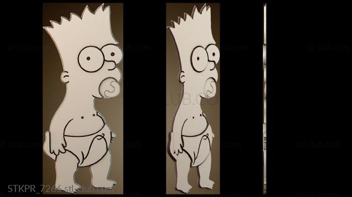 Статуэтки упрощенные Маленький Барт Симпсон