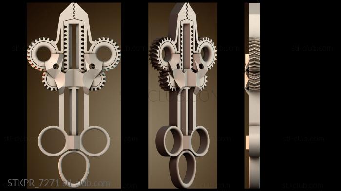 Статуэтки упрощенные Конструкция механических ножниц