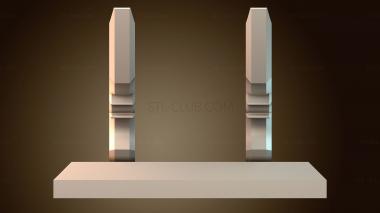 3D модель Выставка абстрактных скульптур (STL)