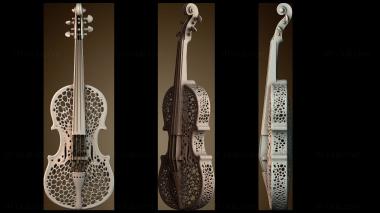 3D модель Элегантная вырезная скрипка (STL)