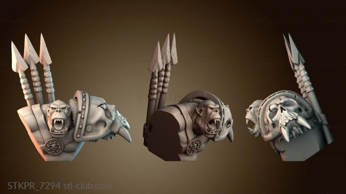 Статуэтки упрощенные Орк копьеносец