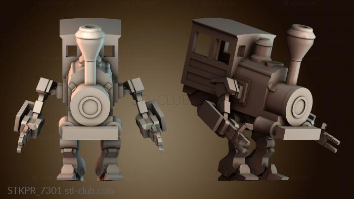 Статуэтки упрощенные Поезд Голема