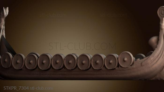 Статуэтки упрощенные Корабль викингов груз