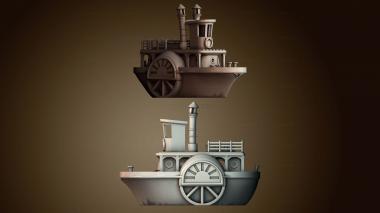 3D модель Лодка с наклонной крышей (STL)