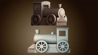 3D модель Мексиканский паровоз (STL)