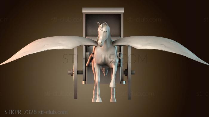 Статуэтки упрощенные Фэнтезийный крылатый конь