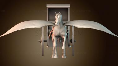 3D модель Фэнтезийный крылатый конь (STL)