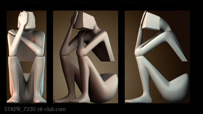 Статуэтки упрощенные Выражение отчаяния