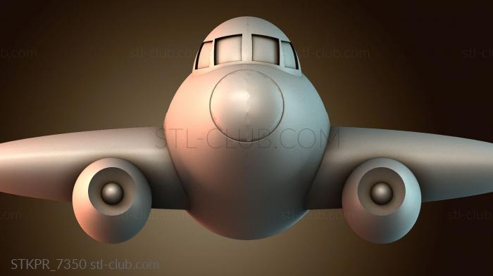 Статуэтки упрощенные Игрушечный самолет и принтер