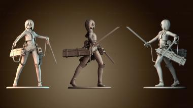 3D модель Мисс Микаса из AOT (STL)