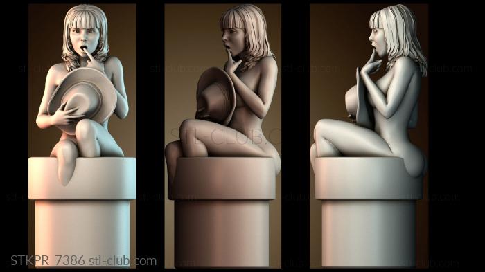 Статуэтки упрощенные Таинственная фигура в шляпе