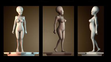 3D модель Инопланетянка (STL)