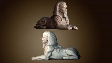 3D модель Скульптура сфинкса (STL)