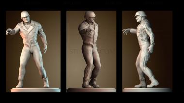 3D модель Байкер зомби (STL)