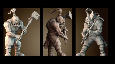 3D модель Орк берсерк (STL)