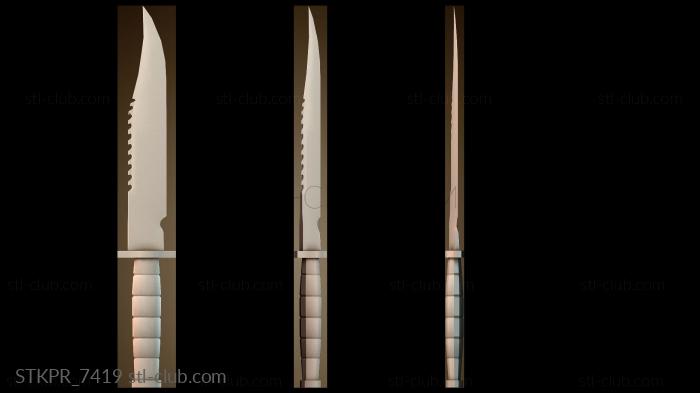 Статуэтки упрощенные Дизайн охотничьего ножа