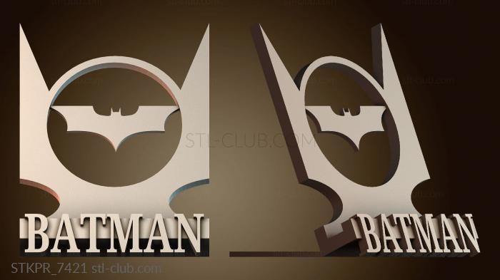 Статуэтки упрощенные Дизайн логотипа Бэтмена