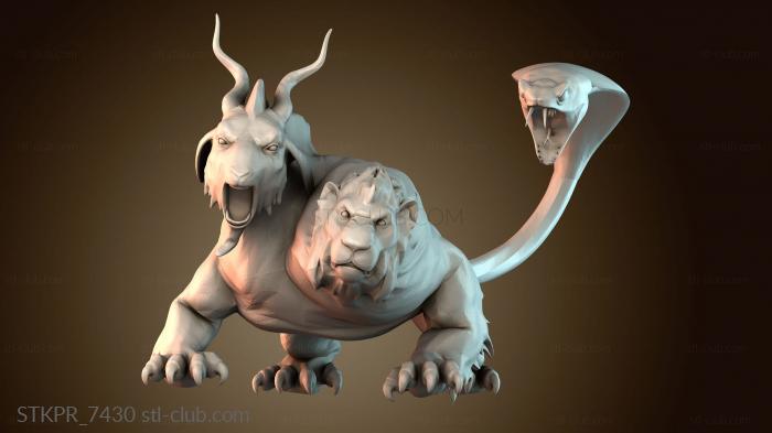 Статуэтки упрощенные Трехголовый монстр