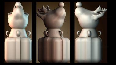 3D модель Контейнер в форме животного (STL)