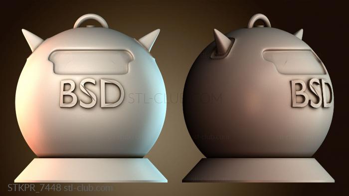 Статуэтки упрощенные Дизайн талисмана Bsd