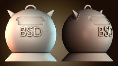 3D модель Дизайн талисмана Bsd (STL)