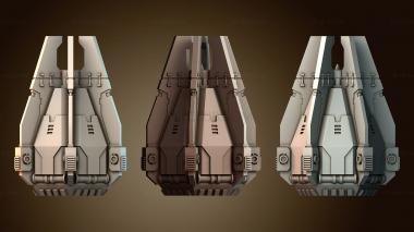 3D модель Футуристический дизайн космического корабля (STL)