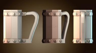 3D модель Металлическая пивная кружка (STL)